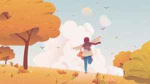 autumnal-background-with-kid-running