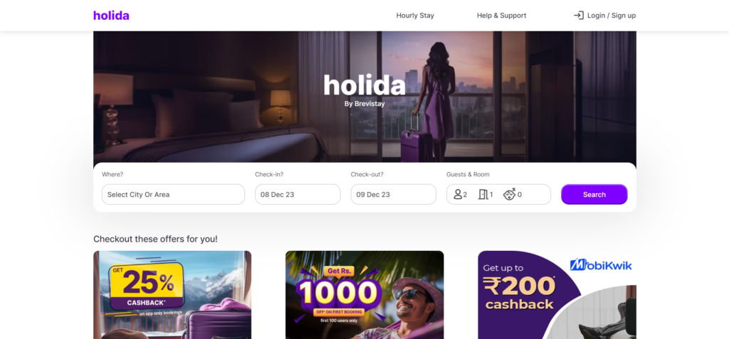 Booking 24-Hour Hotels Online - Holida