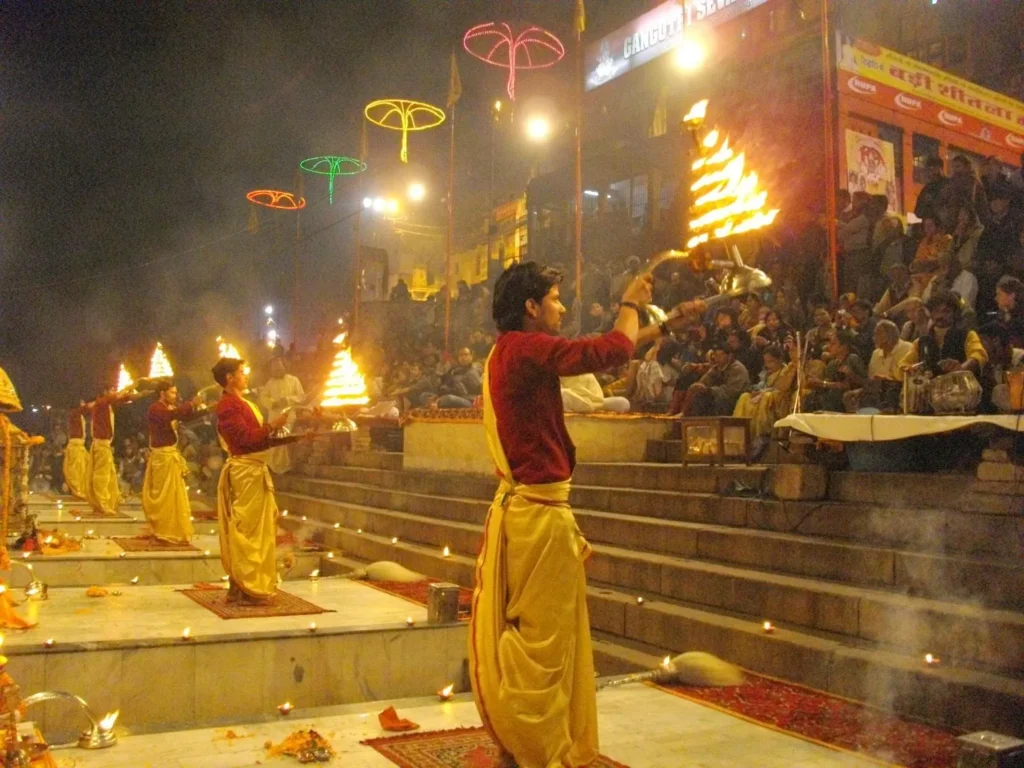 Evening Ganga Aarti, at Dashashwamedh ghat, Varanasi