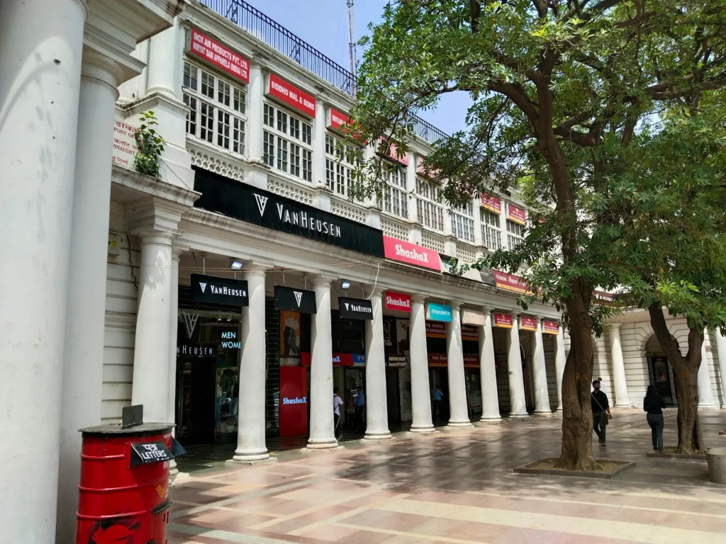 Connaught Place in Delhi during afternoon