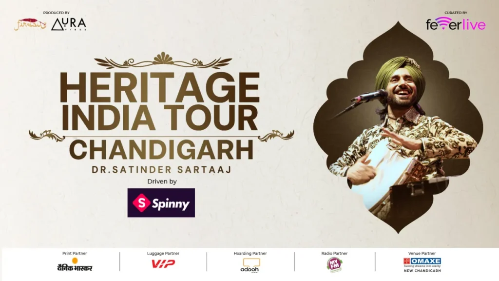 Satinder Sartaaj India Heritage Tour 2026