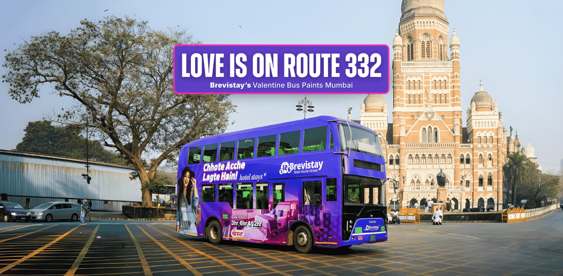Brevistay Valentine Bus Campaign