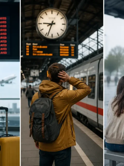 Flight, bus or train delay
