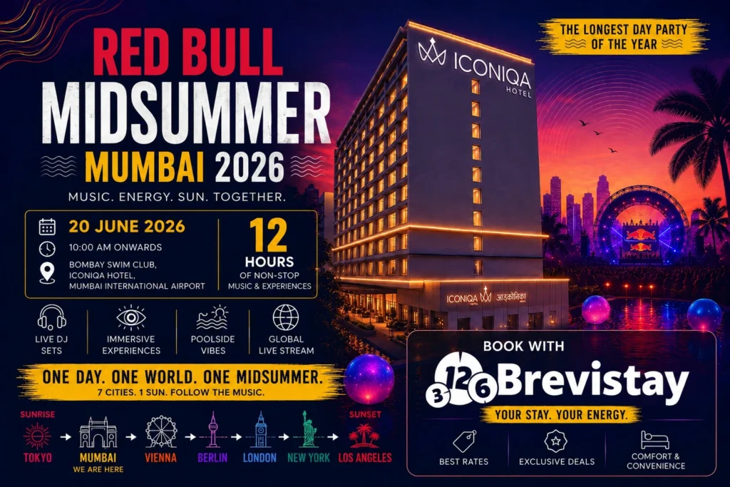 Red Bull Midsummer Mumbai Event x Brevistay