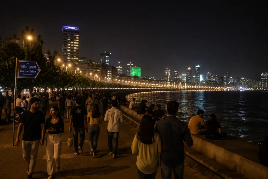 Marine Drive in mumbai