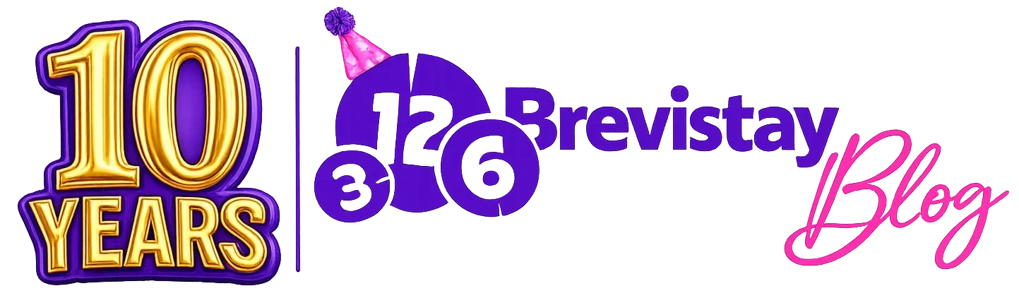 Brevistay Blog 10 Anniversary logo
