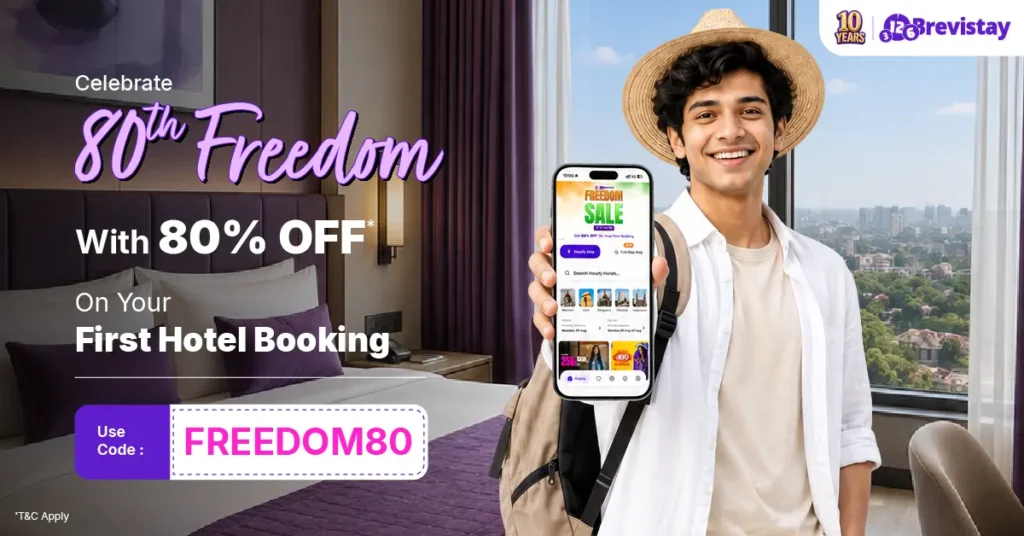 Brevistay Freedom Sale 2026 for 80th Independence Day Sale