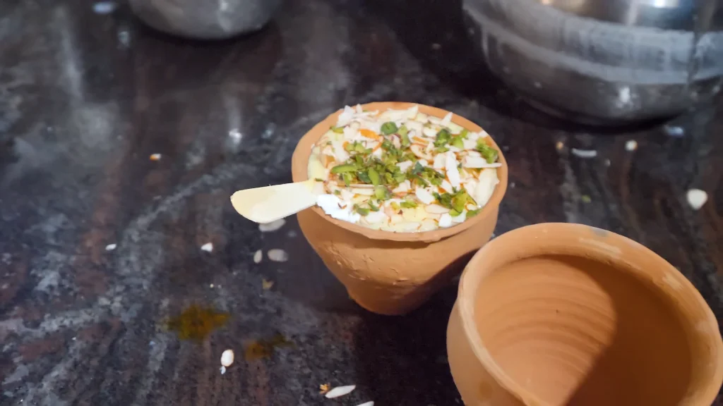 Meethi Lassi from the famous Blue Lassi Shop in Varanasi