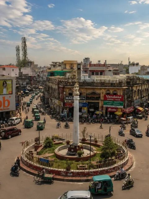 Lucknow chauraha market, shopping in lucknow