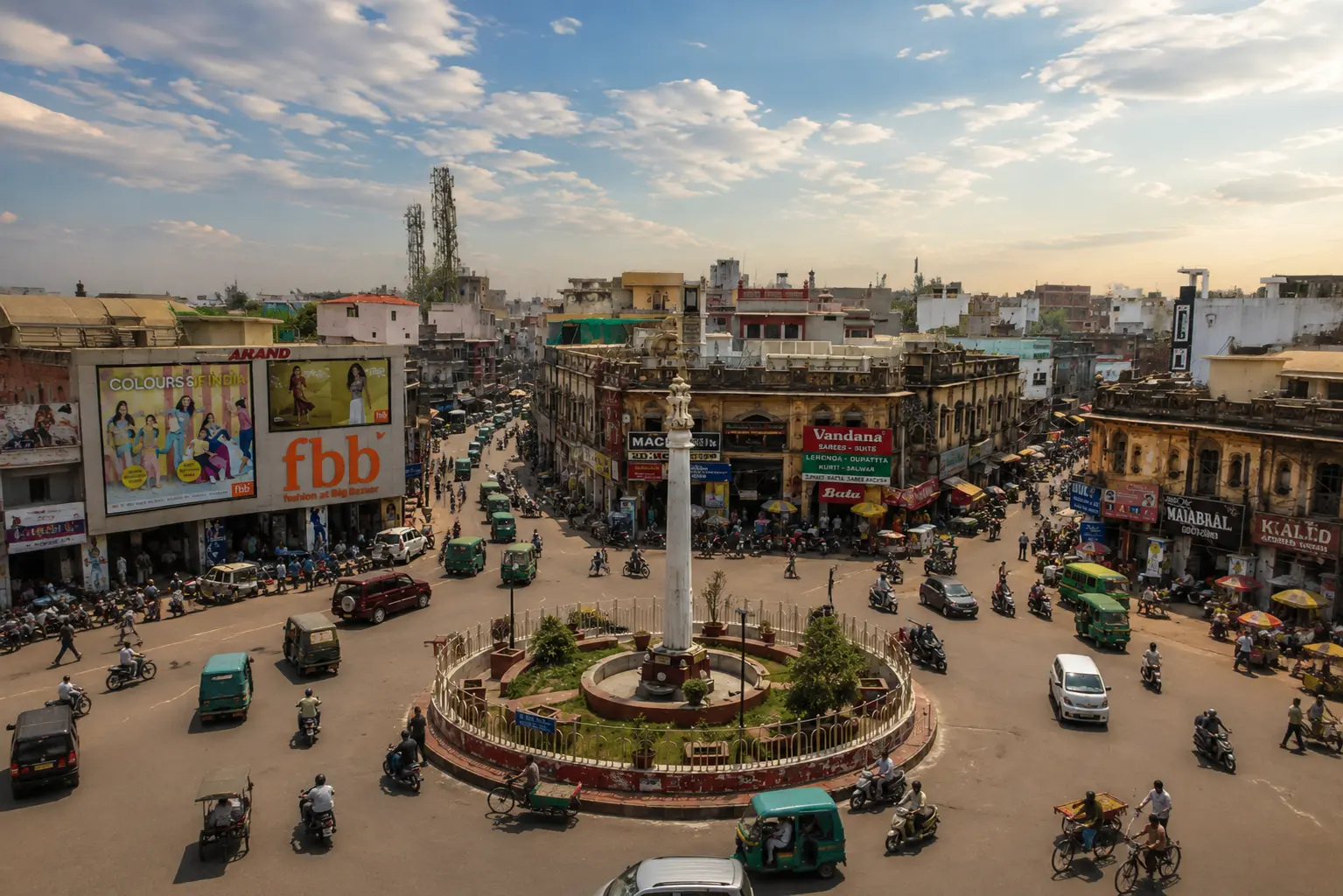 Lucknow chauraha market, shopping in lucknow