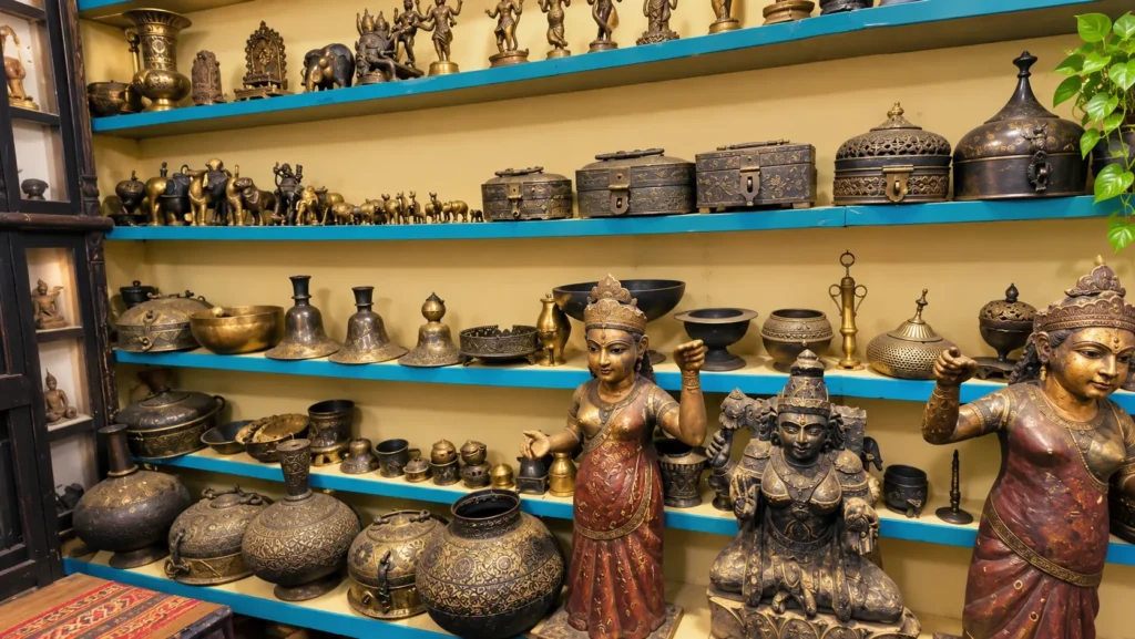 Things to shop in varanasi like brass statues