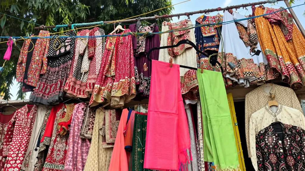 Janpath Market in in Delhi during Diwali